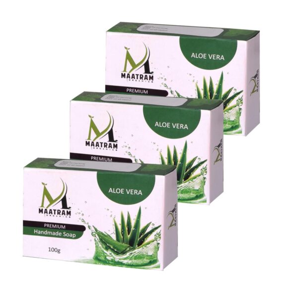 Aloe Vera Natural Handmade Soap - 100g (Pack of 3)