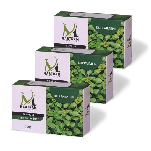 Kuppaimeni (Acalypha Indica) | Organic Hand Made Soap – 100g (Pack of 3)