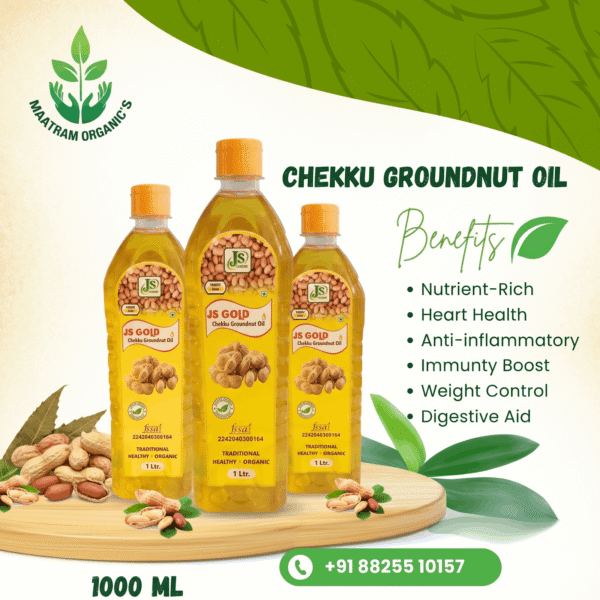 Chekku GroundNut Oil | Cold Pressed - 1L