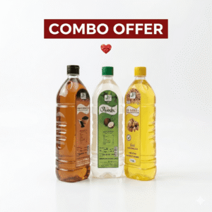 Coconut oil -1L Grounut oil-1L Seasame oil-1L
