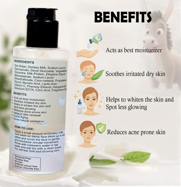 Donkey Milk Foam Face Wash 100 ml