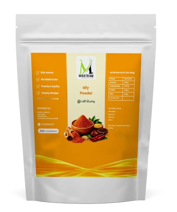 Maatram Organics Authentic Idly Powder - 250g | 1kg