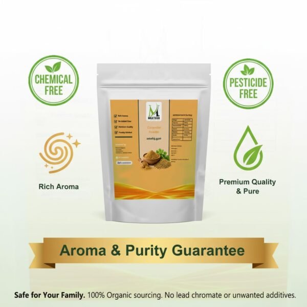 Maatram Organics Freshly Ground Coriander Powder - 250g | 1kg