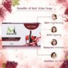 Premium Handmade Red Wine Soap Bar – 100g (Pack of 3)