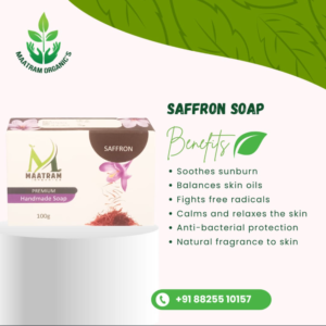 Organic Natural Saffron Soap