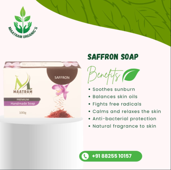 Organic Natural Saffron Soap