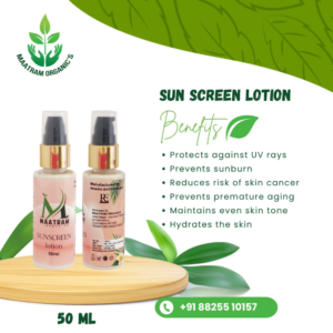 Organic Natural Sunscreen lotion - 50ML